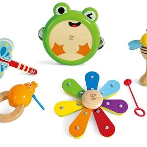Green and Blue Learning Toys Set with Musical Instruments